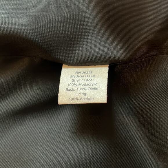 Gallery Woman’s Zebra Print Faux Fur Coat - Size L - Picture 9 of 11